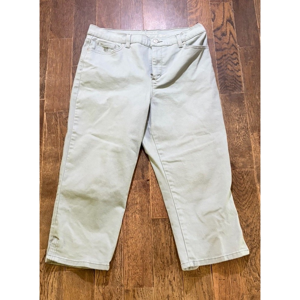 Gloria Vanderbilt Capri Size 12 Light gray All Around Slimming Amanda